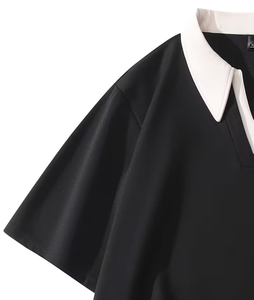 Chemise de golf décontractée et élégante pour homme, 100 % coton, anti-plis, à manches courtes, avec col à revers, brodée, design personnalisé, haute qualité, vente en gros - Product Image 4