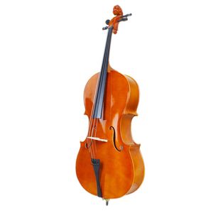 Housse de violoncelle 4/4 en fibre de carbone et bois avec archet, colophane et chevalet naturel (Ancien Code 50824597) - Product Image 3
