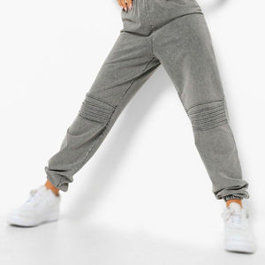 Joggers pour femmes entièrement personnalisables, effet délavé, 100% coton biologique, pantalons de survêtement en molleton français avec strass, personnalisation de la marque - Product Image 6