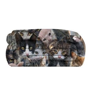 Coperta in Flanella con Stampa di Gatti per Amanti dei Felini, Morbida e Accogliente Coperta per Divano - Product Image 4