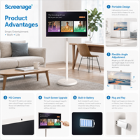 Capacitif Tactile Grande Taille JCPC Écran Tactile Tablette Tv Sans Fil Wifi Portable Télévision Écran Tactile Smart-Tvs