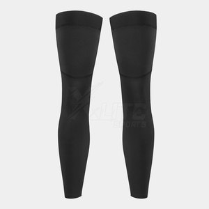 Calentadores de Piernas para Ciclismo Unisex, Tejido Térmico Grueso de Poliéster/Nailon, para Clima Frío, Material Transpirable y Elástico - Product Image 2