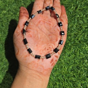 Bracelet en moissanite jaune rond et noir fantaisie de 3 mm, fait main pour bijoux de mode - Product Image 5