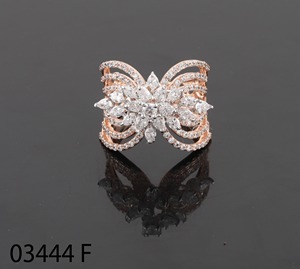 Classic Triple Twist Engagement <b>Ring</b> IGI/ Certified Lab Grown Brilliant Cut <b>Diamond</b> 14K Solid Rose Gold Trendy Women Gift - Product Image 4