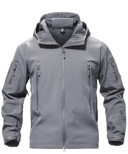 Men's Tactical Softshell <b>Jacket</b> Waterproof Windproof <b>Fleece</b> <b>Lined</b> Winter Hooded Hiking Ski Outdoor <b>Jacket</b> Multi-Pocket OEM ODM - Product Image 4