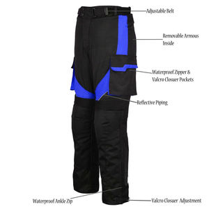 Pantalon de moto pour aventures en plein air, construction textile Cordura de qualité supérieure avec logo personnalisé - Product Image 3
