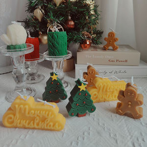Bougies décoratives de Noël Bougies parfumées à la cire de soja Arôme de marque privée de luxe Bougie de vacances créative pour cadeaux de fête - Product Image 4