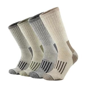 Chaussettes décontractées en laine antibactériennes chaudes d'hiver avec coussinets de cheville standard pour hommes et femmes, respirantes, anti-humidité, taille européenne - Product Image 1