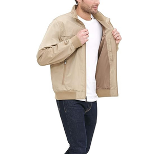 Chaquetas Bomber de Moda para Hombre, Color Beige, Personalizadas, Ligeras, con Cierre, para Uso Diario, Proveedor Mayorista - Product Image 3