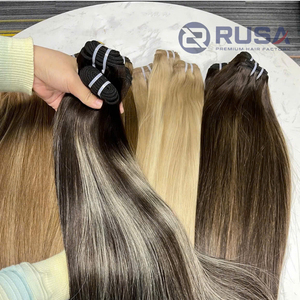 Cheveux Rusa Double Drawn pour extensions capillaires, 100% cheveux humains vierges vietnamiens, 100g, fournisseur, best-seller - Product Image 4