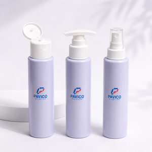 ขวดพลาสติกสำหรับเครื่องสำอางขนาด 100 มล. คอขวดขนาด 30 มม. พร้อมฝาปั๊มแบบพลิกหรือฝาสเปรย์ สำหรับบรรจุภัณฑ์แชมพู โลชั่น ผลิตภัณฑ์ดูแลผิว ผลิตในเวียดนาม - Product Image 4