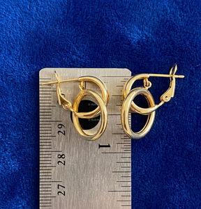 <b>Gold</b> Door Knocker Earrings Bold Statement <b>Hoop</b> Earrings <b>Chunky</b> Vintage Style Luxury Minimalist Jewelry Gift For Her Trendy Gift - Product Image 4
