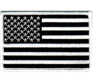Patch thermocollant drapeau américain, brodé, rectangulaire, en tissu tissé, applique décorative pour vêtements - Product Image 4