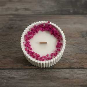 Natural Soy wax Custom Fragrance <b>Candle</b> Dried Flower Decorative <b>Candle</b> Customized Box Concrete Jar <b>Candle</b> at Wholesale Price - Product Image 2