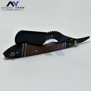 Rasoir de barbier à lame unique à bord droit pour la mise en forme de la moustache et de la barbe et le rasage manuel, conception sécurisée pour hommes - Product Image 3