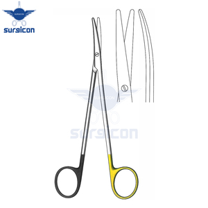 Tijeras de Ligadura Curvas de 14.5 cm / 5-3/4 Pulgadas con Microdentado Super Cut TC, Instrumento Quirúrgico Médico de Precisión - Product Image 2
