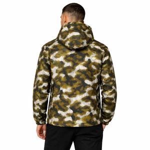 Men's Camo Casual Polyester Zip Jacket Lightweight Hooded Outerwear Streetwear Y2K Private <b>Label</b> Factory Supplier men's jackets - Product Image 3