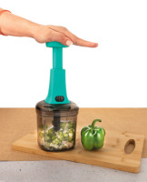 Picadora Manual de Alta Resistencia Luxury Big Boss, Cuchilla de Acero Inoxidable y Plástico de Grado Alimenticio, Multiusos para Cocina y Verduras