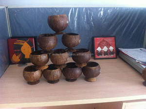 ชุดถาดรองจานไม้เซรามิกมะพร้าว4.5นิ้วเป็นมิตรกับสิ่งแวดล้อมออกแบบได้ตามต้องการใช้เทคนิคผลิตในเวียดนาม - Product Image 3