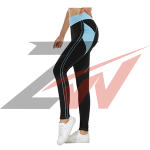 New High Waist Women's <b>Leggings</b> Stretch Yoga Pants Tights With Pockets Push Up Fitness Tights <b>Gym</b> Clothing Sportswear High Waist - Product Image 2