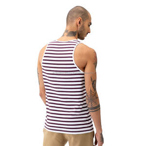 เสื้อกล้ามออกกำลังกายผู้ชายแบบสั่งทำได้ แบรนด์ส่วนตัว ผ้าฝ้ายระบายอากาศดี ชุดกีฬา รวดเร็วและฟรี ไม่มีแขน สไตล์ลำลอง - Product Image 2