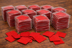 Écusson brodé en feutre rouge diamant style zone de chute DZ - Product Image 6
