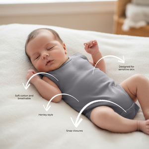 Body sin Mangas para Bebé, Cómodo, Suave y Transpirable, de Algodón - Product Image 3