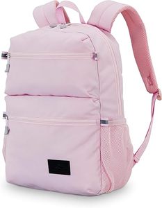Sac à dos scolaire en polyester personnalisable de haute qualité, pour voyages ou travail, avec compartiment pour ordinateur portable et deux poches pour bouteilles d'eau - Product Image 1