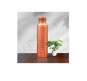 Botella de agua 100% de cobre puro de 34 oz, recipiente ayurvédico extra grande de cobre puro para beber, beba más agua, botella de 1 litro. - Product Image 4