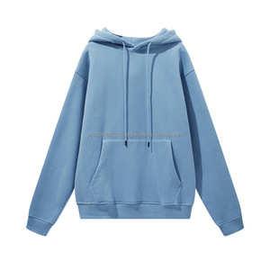Sweats à capuche personnalisés, décontractés, avec logo imprimé, poids lourd, avec broderie unisexe, sweats à capuche personnalisés en coton et polyester. - Product Image 4