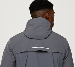 High Quality Custom Design Men's Breathable Windproof <b>Canvas</b> Windbreaker Jackets Zipper High Street for Outdoor Warm Casual - Product Image 5