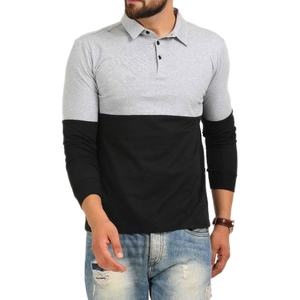 Polo à manches longues design décontracté pour hommes 100% coton Logo personnalisé de haute qualité Vente en gros OEM Qualité orientée vers l'exportation - Product Image 2