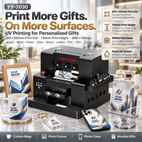 Printer UV A4 Gift 2030 Desktop Flatbed XP600 untuk Casing Ponsel, Akrilik, Kaca, Logam, Kayu, Produk Personalisasi