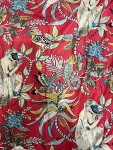 Custom Unstitched Indian Hand Block Printed 100% Cotton Jaipuri Soft Shirts <b>Bags</b> Lightweight Craft Fabric Boys Activewear Cover - Product Image 2