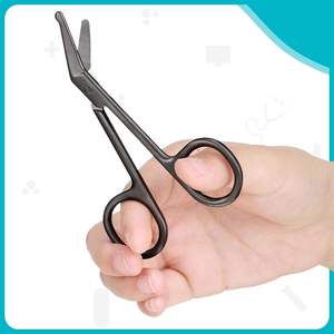 Tijeras para Vendajes Lister de Acero Inoxidable, Herramienta Médica Manual Clásica con Mango Recubierto de Color, Reutilizables, de Dentavex - Product Image 3