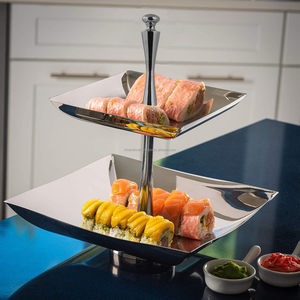 Soporte de pastel de tres niveles negro antiguo Juego de soporte de árbol de Navidad de acero Lujosos cupcakes Postre Regalos para uso comercial de alimentos - Product Image 3