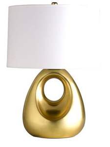 Lámpara clásica moderna, elegante luz de noche, lámpara con detalles dorados, lámpara moderna para mesita de noche, decoración de iluminación para el hogar, lámpara de escritorio de lujo - Product Image 6