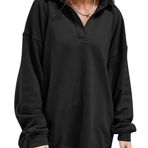 DYNAMO GEARS Sudaderas de Mujer Ajustadas de Mezcla de Algodón Cómodas y de Gran Venta, con Peso de Tela de 300g y Mangas Caídas - Product Image 3
