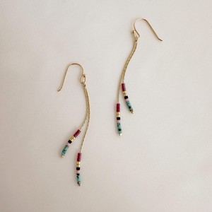 Trendy Seed bead earrings boho earrings western earrings beaded boho earrings minimalist earrings gold beaded earrings By UO - Product Image 3