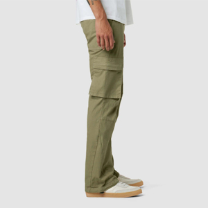 Pantalones de Trabajo Olive Cargo <span class=keywords><strong>Kick</strong></span> <span class=keywords><strong>Flare</strong></span>, Pantalones Utilitarios de Cintura Alta con Pierna Ancha y Bolsillos Funcionales, Ideales para Pantalones Casuales de Hombre - Product Image 5