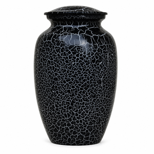 Antique Maroon Fire Color Cremation Urn Memorial Picture Sticker with Enamel Cremation Urn for Human Funeral Ashes - Product Image 5