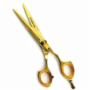 กรรไกรตัดผมสีทอง 6 นิ้ว ด้ามจับรูปนกกระเรียน - Product Image 2