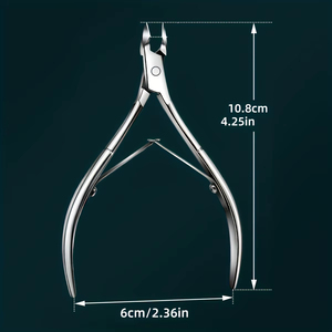 Cuticle Nail Nipper Stainless Steel Cuticle Nipper Precision Manicure & Pedicure <b>Tool</b> for Flawless Dead Skin <b>Removal</b> For Home Us - Product Image 6