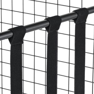 Carrello Portapalloni da Basket con Cinghie Elastiche Bloccabili, Organizzatore per Attrezzature Sportive da Interno, Borsa Portaoggetti - Product Image 3