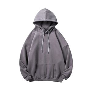 Mezcla de algodón Poly Fleece Heavyweight Boxy Fit Hoodies Streetwear Casual en blanco Personalizar Plain Men's Hoodie - Product Image 5
