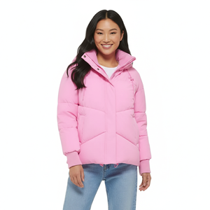 Nuevo Diseño Moderno y Elegante, Abrigo de Invierno con Capucha y Cierre de Cremallera, para Mujer, Talla Grande, con Peluche - Product Image 3