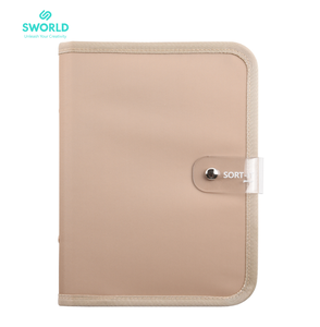 สมุดบันทึกแบบพกพา SWORLD Wholesale A6 PU Binder Album พร้อมซอง PVC สำหรับจัดเก็บการ์ดรูปภาพและโน้ต รับผลิตแบบ OEM ODM - Product Image 5
