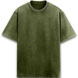 T-shirt Homme Oversize Couleur Unie Manches Courtes Col Rond Décontracté en Coton Jersey Uni - Product Image 5