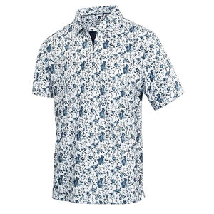 Chemises polo imprimées extensibles pour hommes actifs recherchant confort, performance et vêtements pour un usage quotidien - Product Image 1