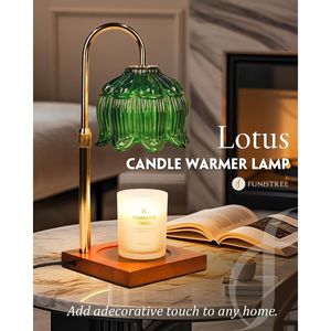 Lampada Scaldacandele Verde Regolabile in Altezza con Timer e Dimmer, Regalo Unico per Donne per Compleanni e San Valentino - Product Image 2